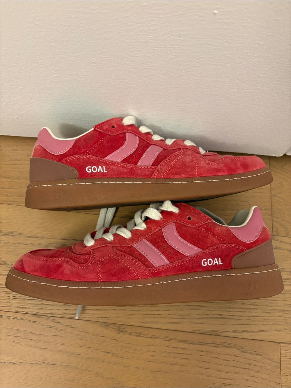 Coolway Women’s Red and Pink Low-Top Sneakers